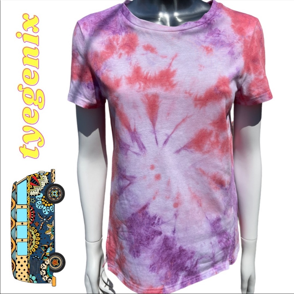 Tie Dye Short Sleeve T-Shirt Hand Dyed T-Shirt